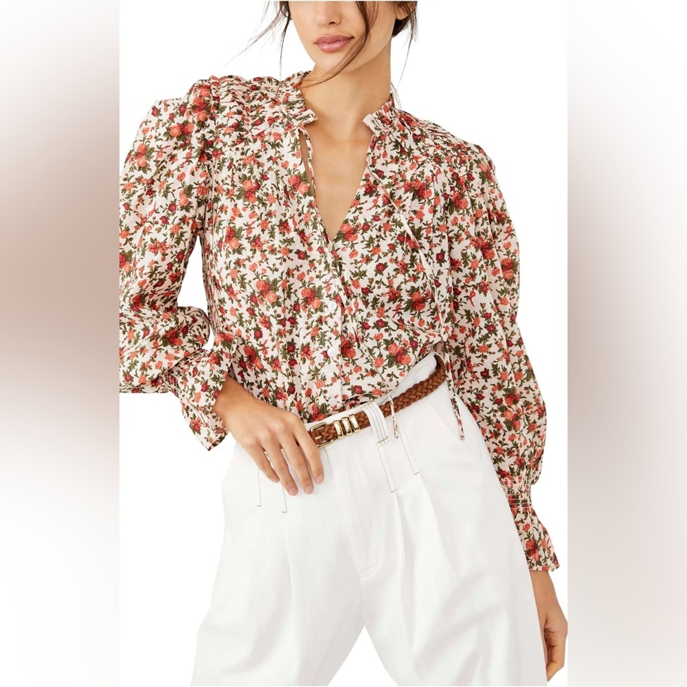 Free People Meant to be Vintage peasant blouse size XS